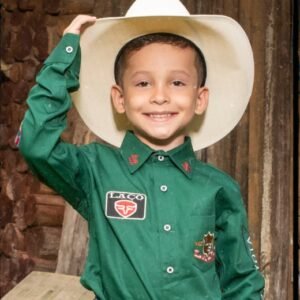 Camisa Infantil Verde Western