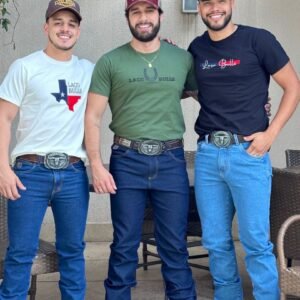 Camiseta Masculina Aplicação Laço Bulls