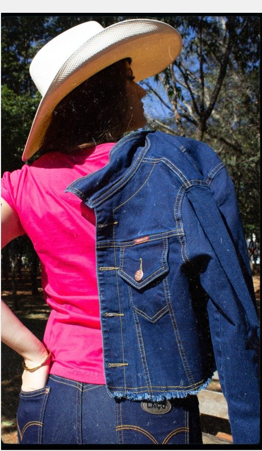 Jaqueta Jeans Feminina Western
